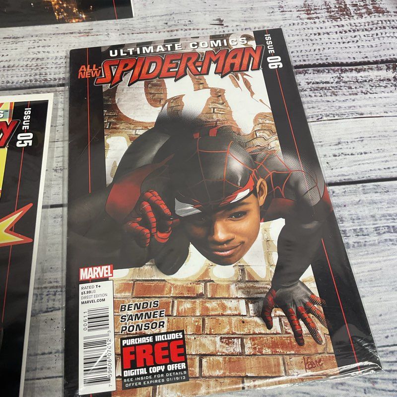 Ultimate Comics All-New Spider-Man #1-6 Bendis Miles Morales Comic Book Set 2011