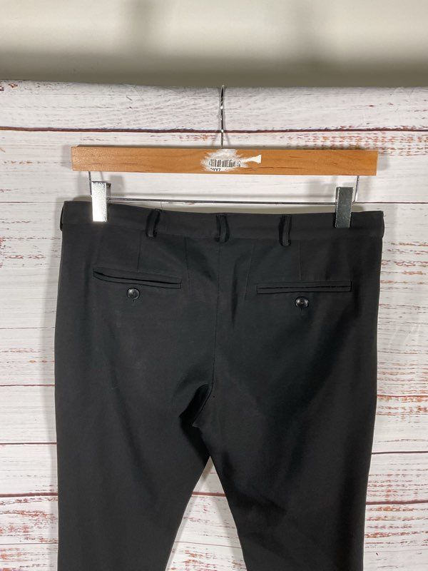 Alexander Wang Women's Black Wool Back Heel Cut Pants Size 2