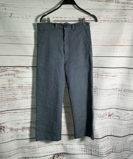 Women's Prairie Underground Blue Pinstripe Pants Size M