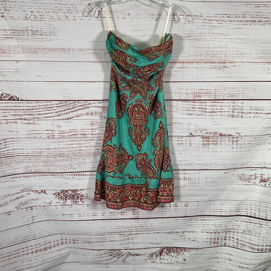 Tibi Silk Green Strapless Handkerchief Dress - Size 2