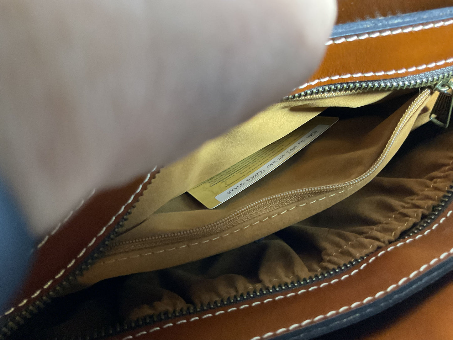 PATRICIA NASH Brown Leather Shoulder Bag