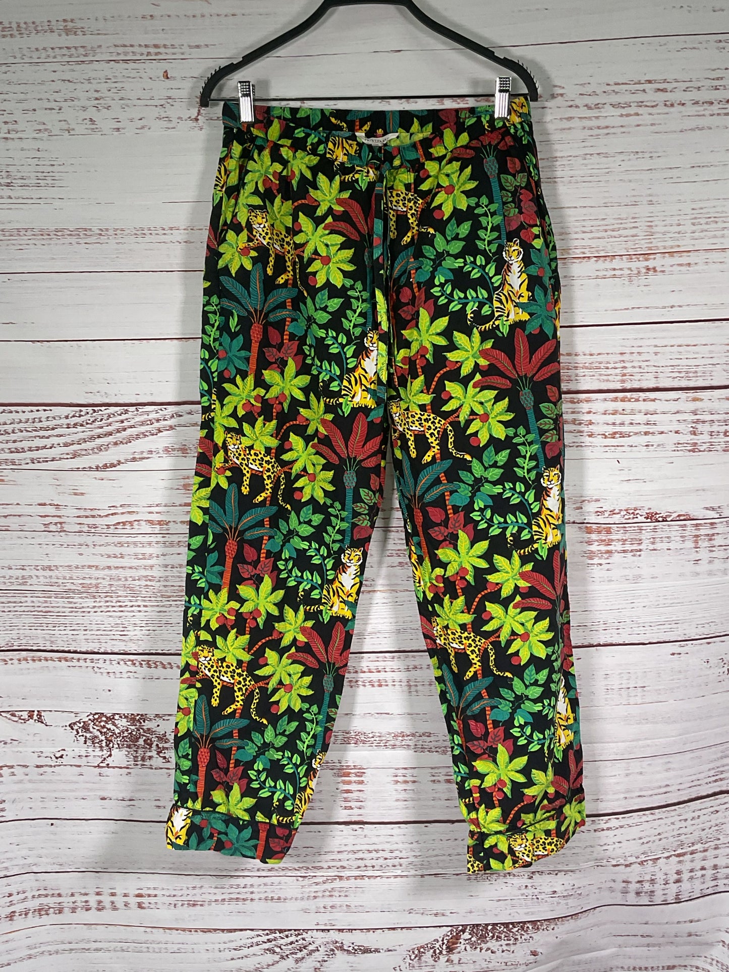 Printfresh Green Jungle Themed Pajama Set - Size S
