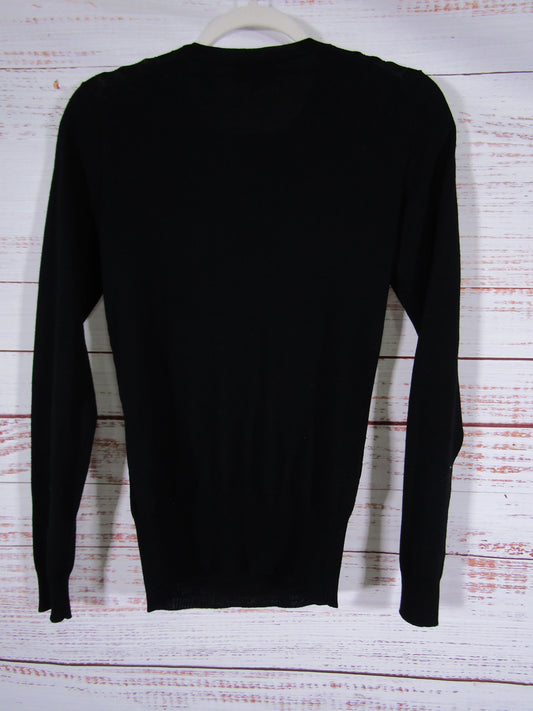 Ted Baker Yivonne Women's Black Wool Blend Sequin Sweater Size 2