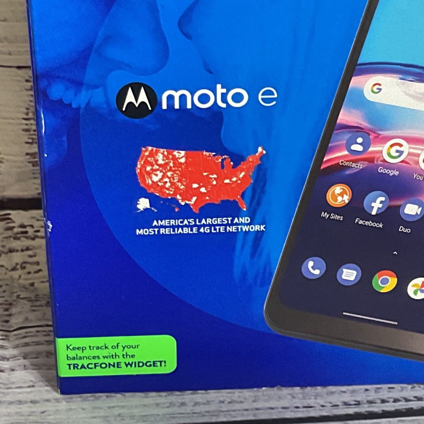 NEW SEALED TRACFONE Moto E No Contract 4G LTE Prepaid Smartphone