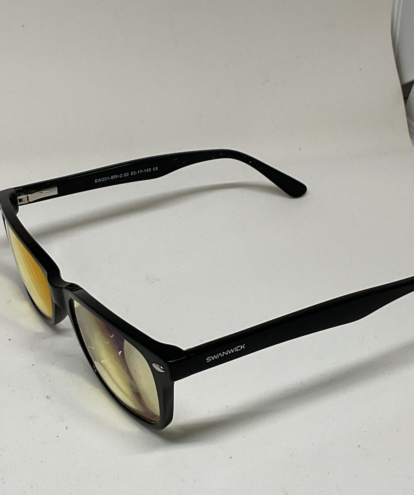 SWANWICK SW201-BR+2.00 Black Eyeglasses Frames - Size 140