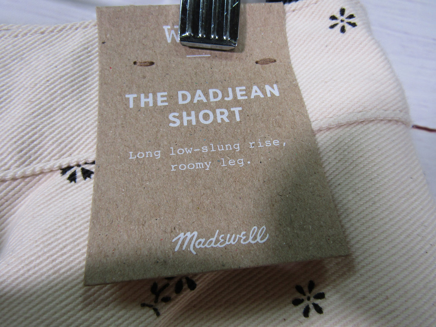 Madewell The Dad Jean Daisy Drizzle Women's Shorts Size 28