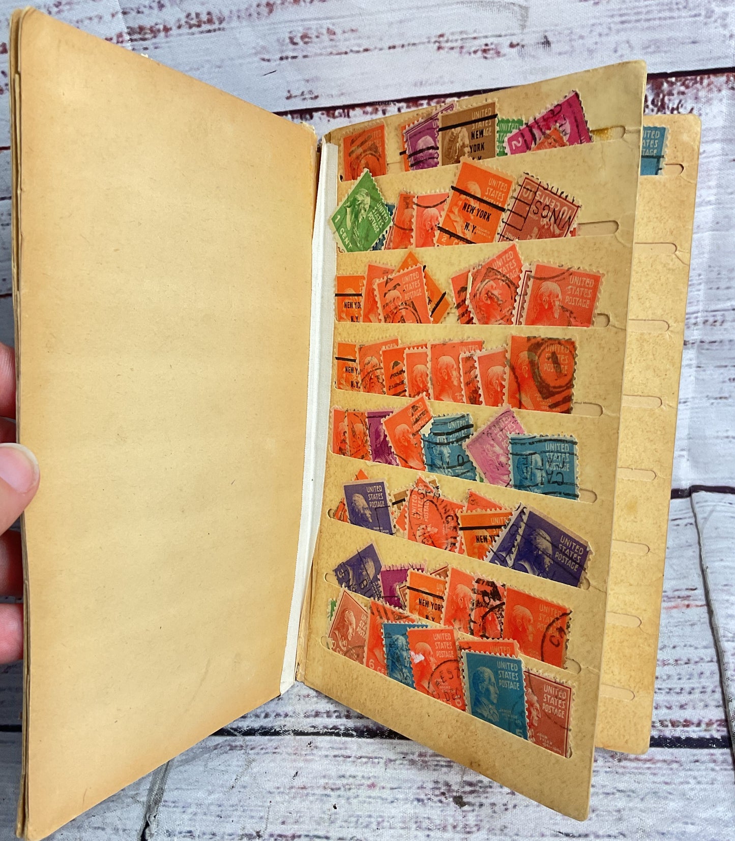 Collection of United States & International Lot of 3 Stamp Albums