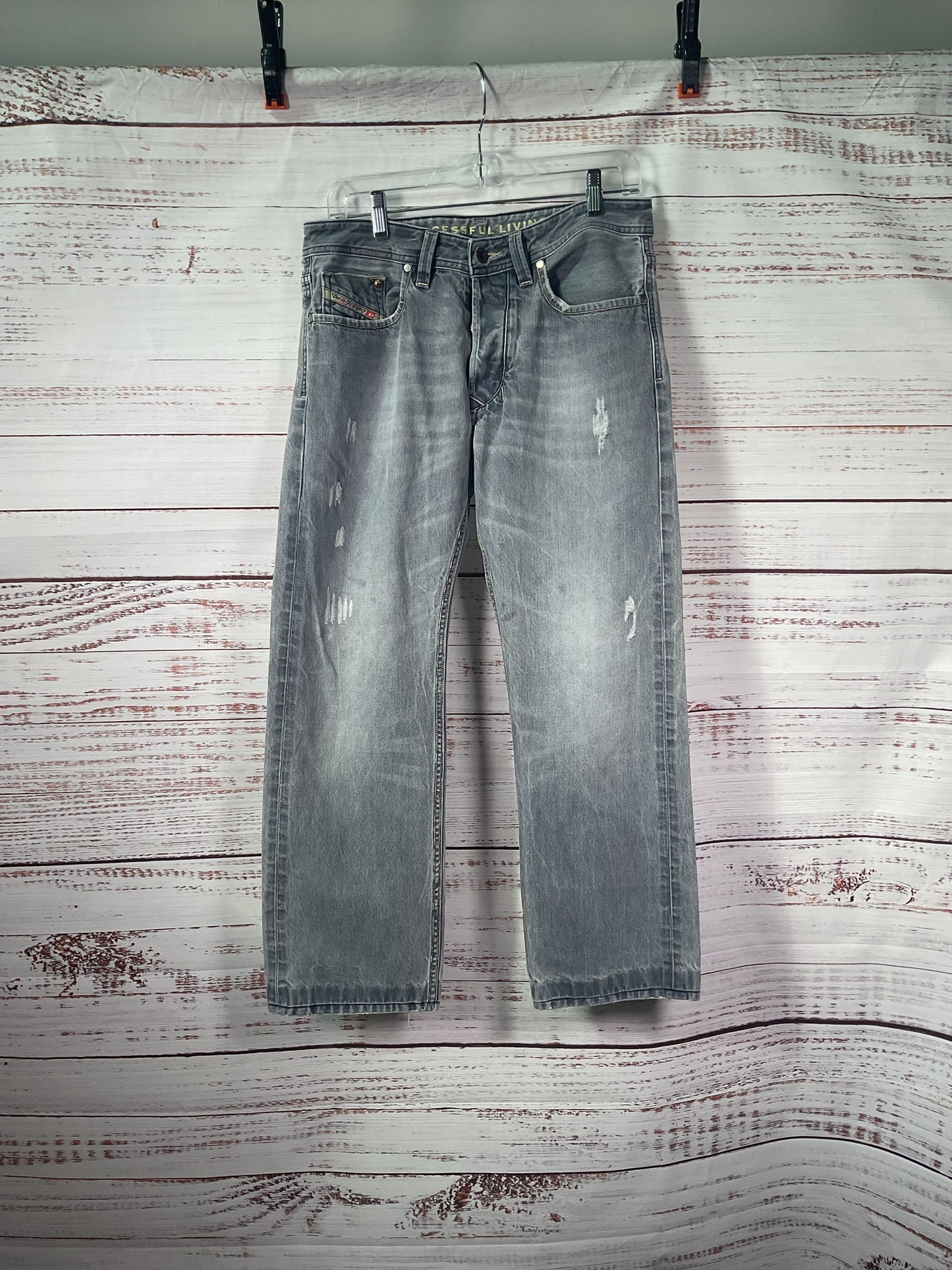 Diesel Gray Jeans Pants Regular Straight - Size W29 L30