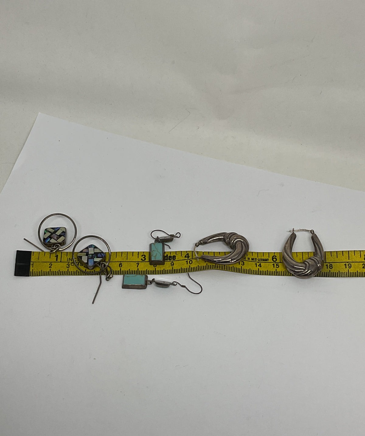 Lot 3 Sterling Silver Vintage Earrings 13.7 Grams