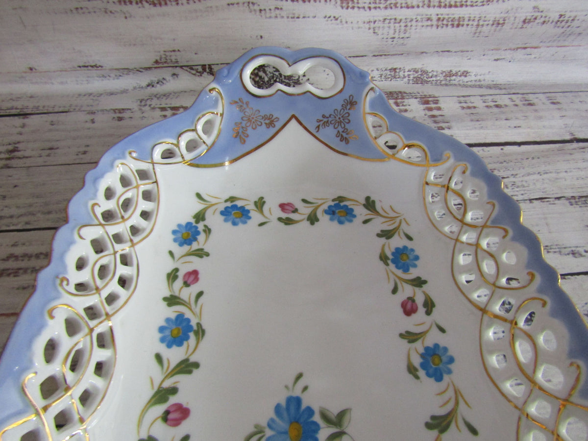 Imperial Limoges Porcelain Decorative Floral Tray