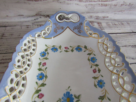 Imperial Limoges Porcelain Decorative Floral Tray