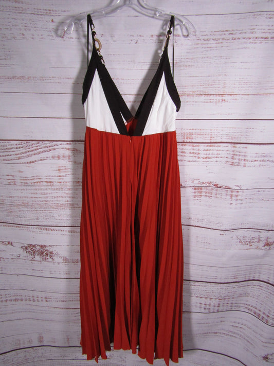 Zara Women's Beaded Pleated Multi-Color Dress Size XL