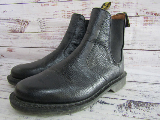 Dr. Martens Victor Men's Pebbled Black Leather Chelsea Boots Size 7