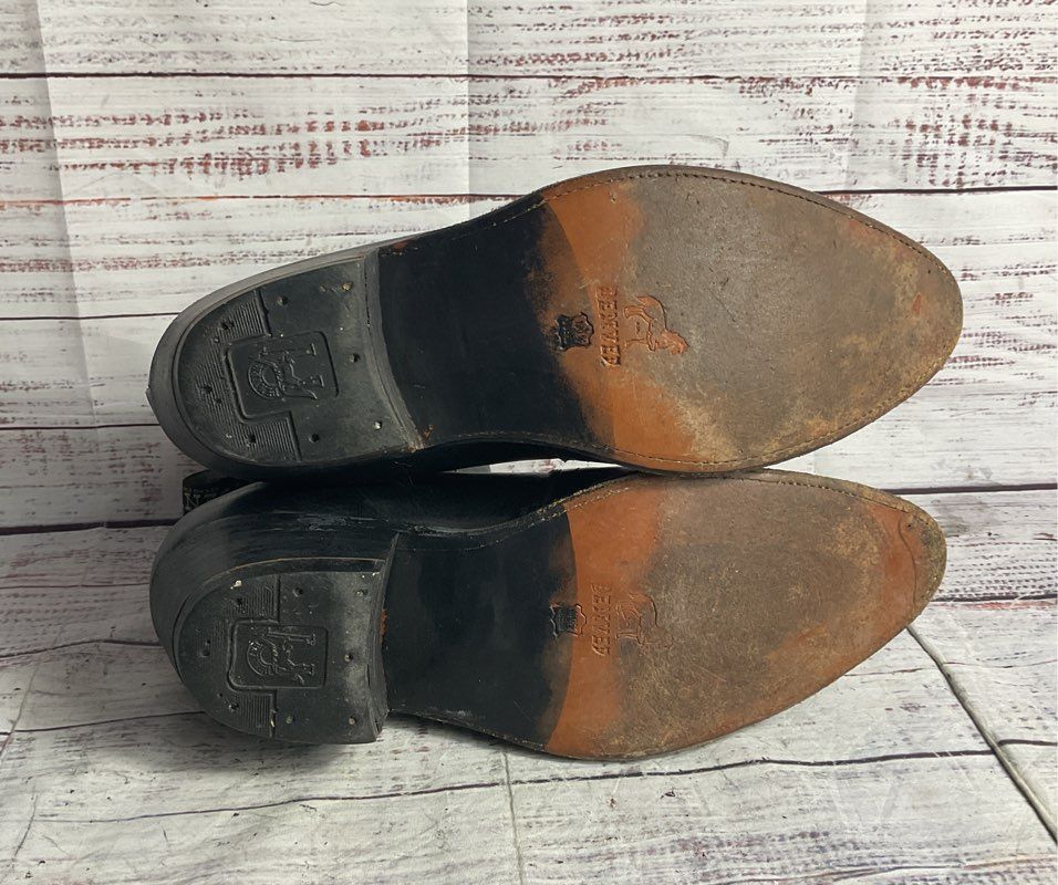 Denver Leather Western Cowboy Boot Black 8.5