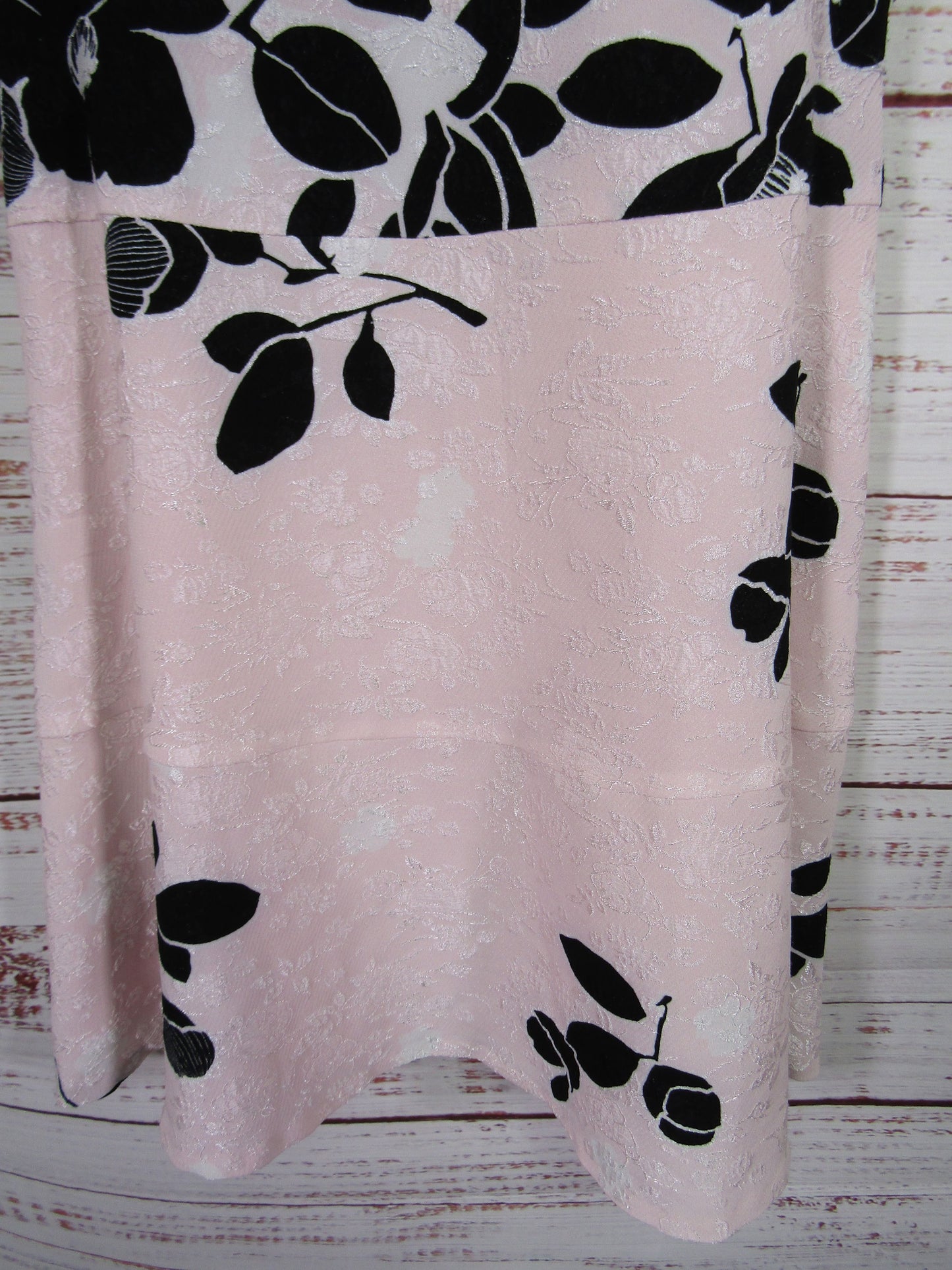 Karl Lagerfeld Women's Pink Black Floral Sleeveless Dress Size 4