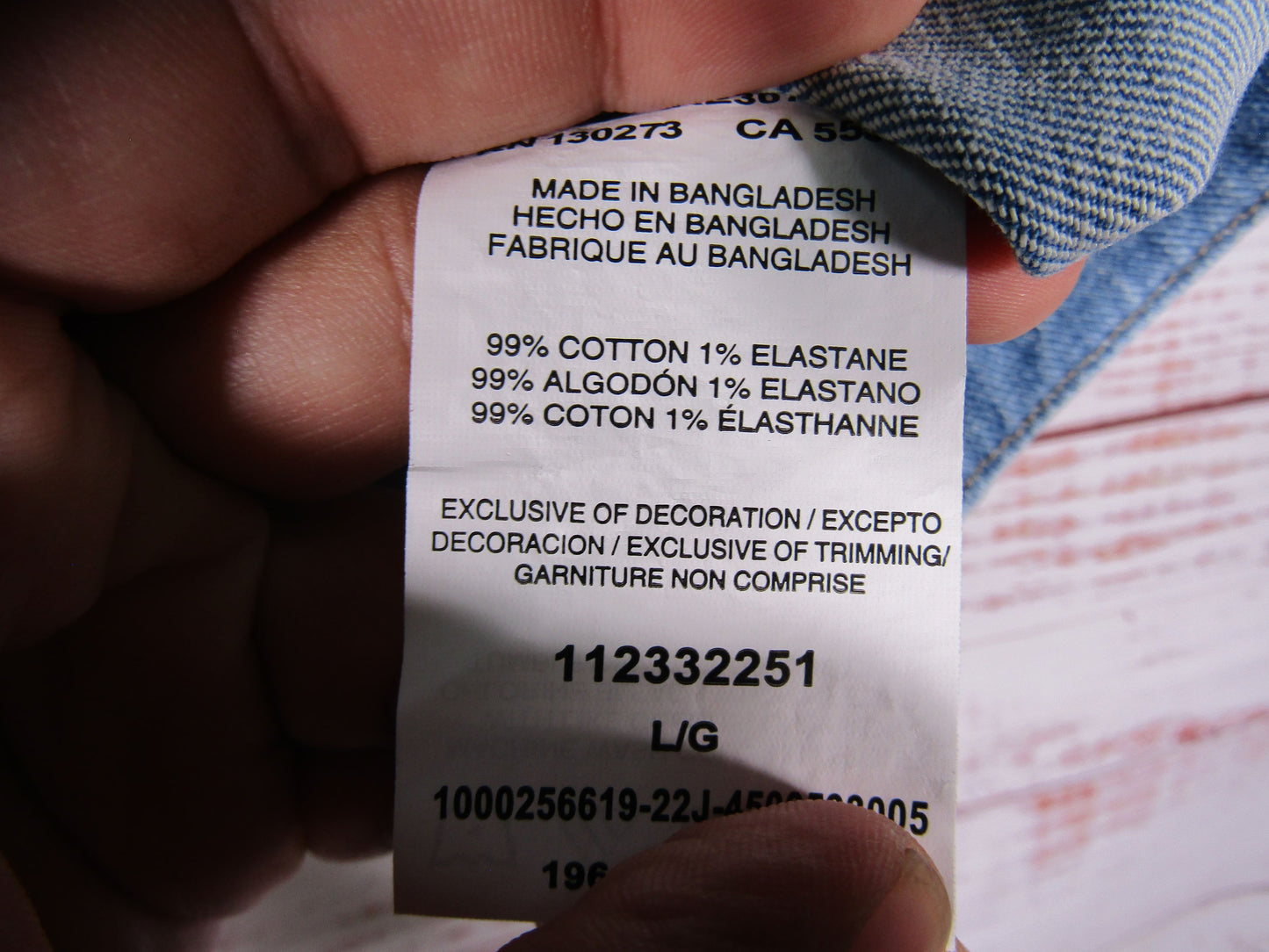 Lee Pride Women's Blue Denim Rainbow Accent Vest Size L