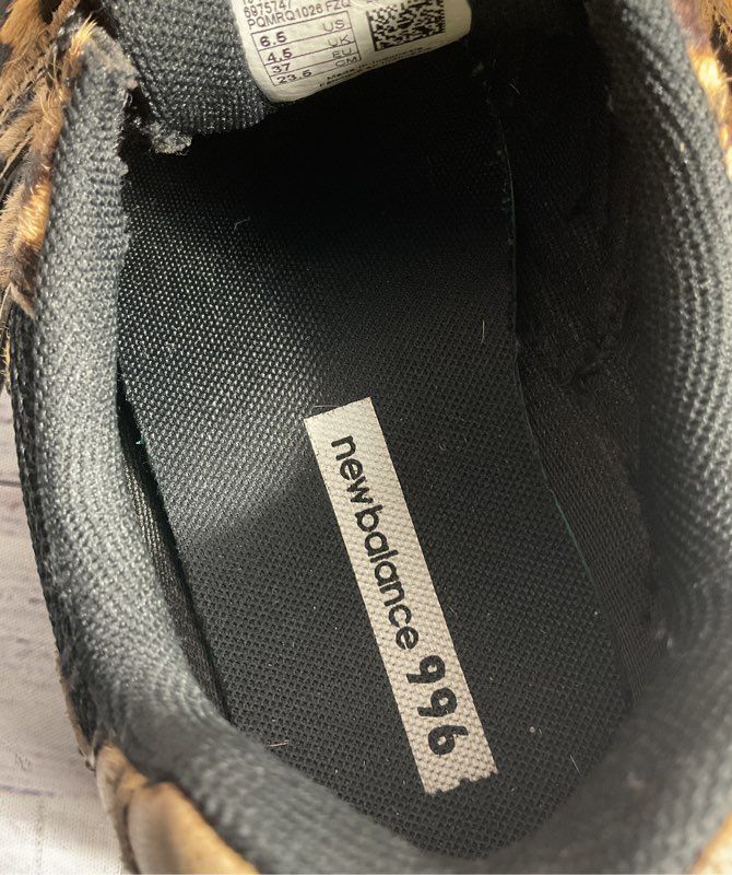 J Crew Edition Size 6.5 - New Balance 996 Low Leopard Pony Hair Sneakers