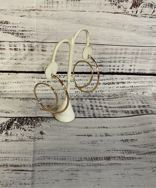 Signed Kender Scott Gold Tone Earrings