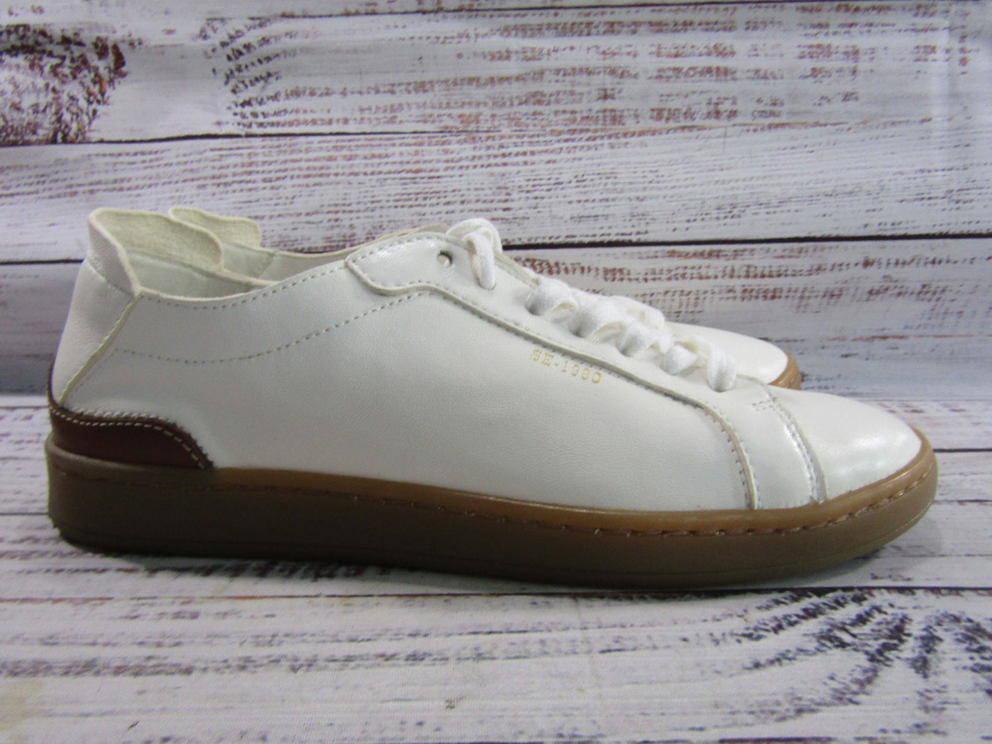 Sam Edelman Jayme Women's White Leather Low Top Sneakers Size 8