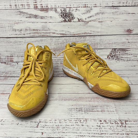Nike Kyrie 4 Men's Cinnamon Toast Crunch Yellow Sneaker Athletic Shoe 6Y Youth
