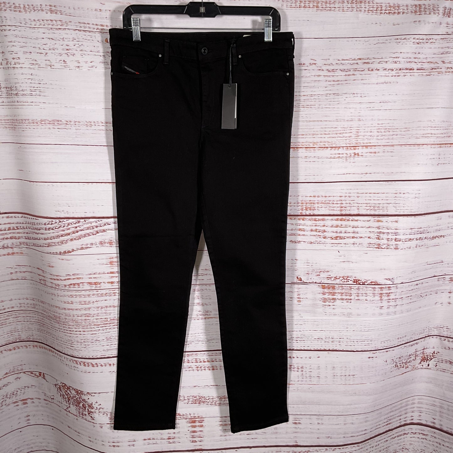 NWT DIESEL Skinzee High-XP Women's Black Super Slim Skinny Jeans- SZ 31W x 30L