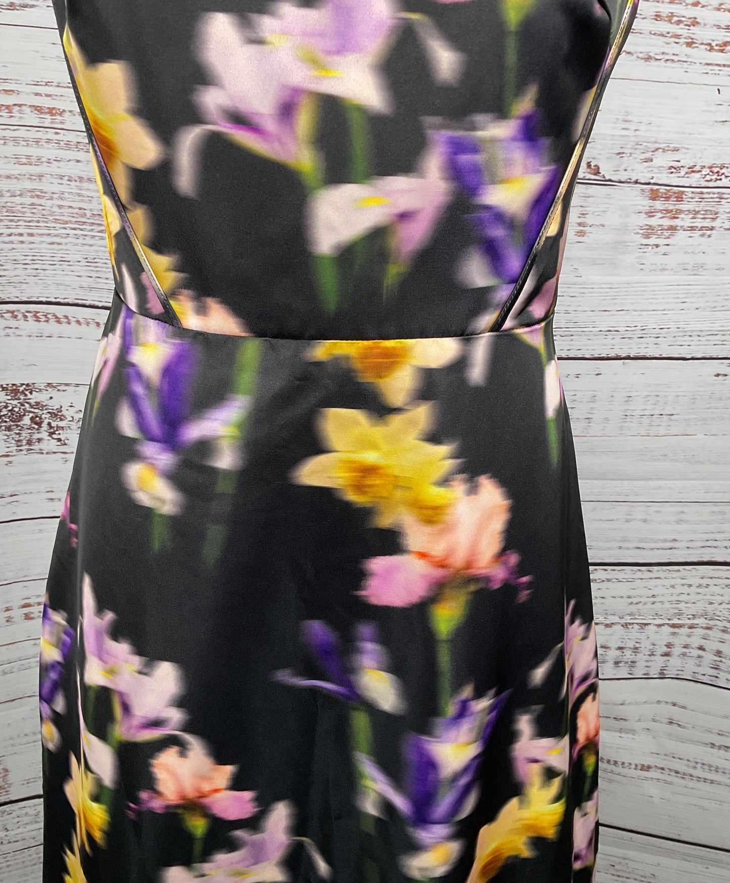ML Monique Lhuillier Sleeveless Floral Maxi Dress Multicolor 10
