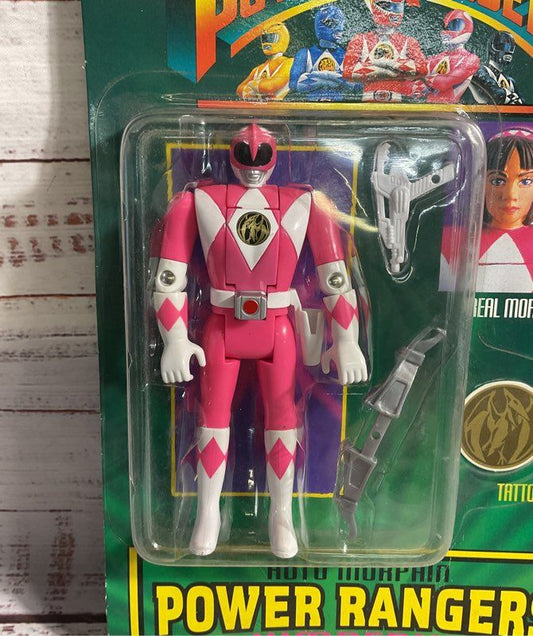 Vintage 1994 Bandai Auto Mighty Morphin Power Rangers Pink Ranger Kimberly