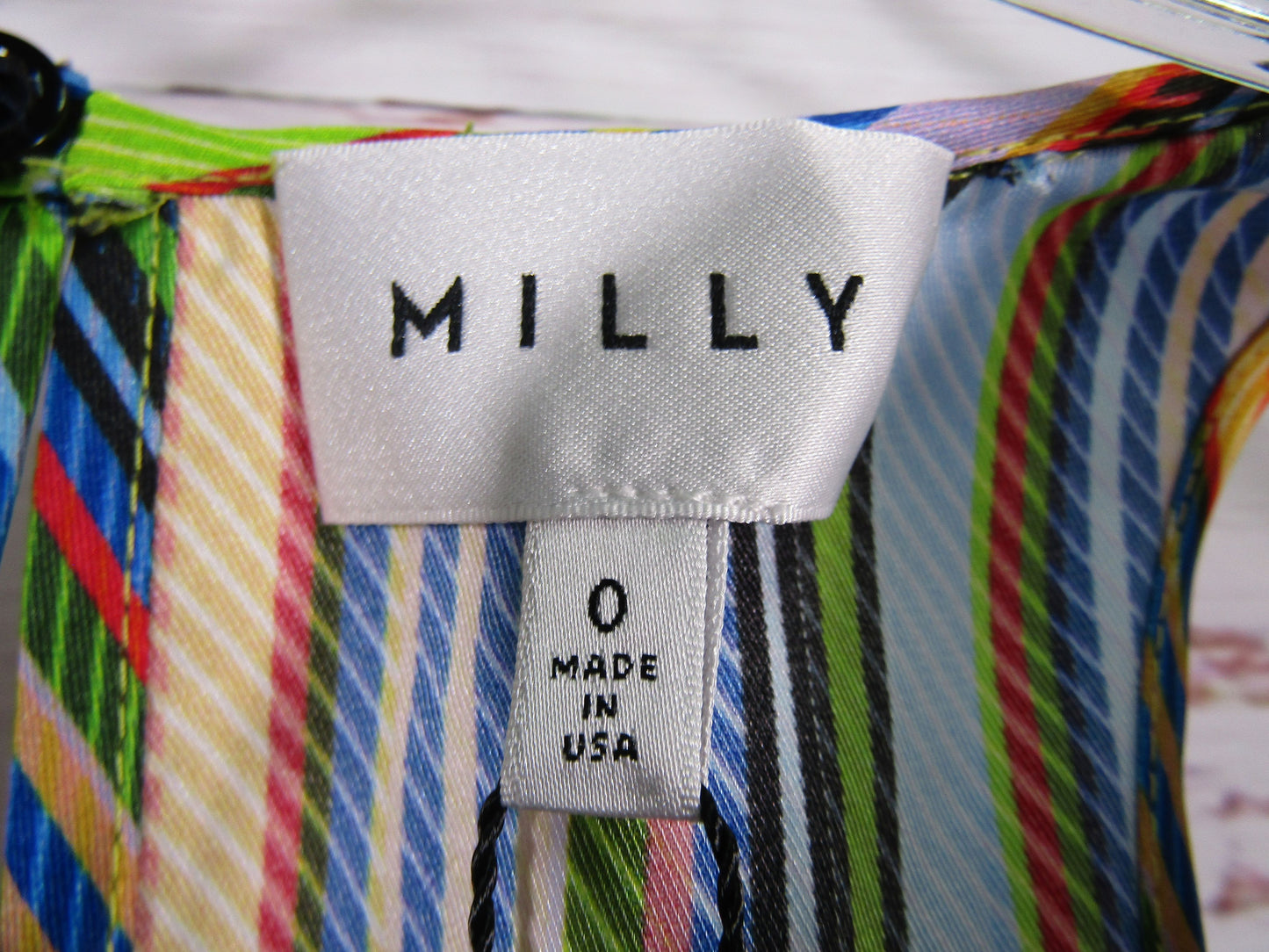 Milly Marie Women's Multi-Color Pinstripe Tank Top Size 0
