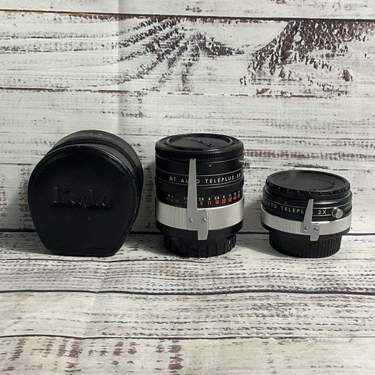 VTG. Kenko MT Auto Teleplus Lens Lot 2X & 5X + Hoya 55mm Skylight 1A Filter