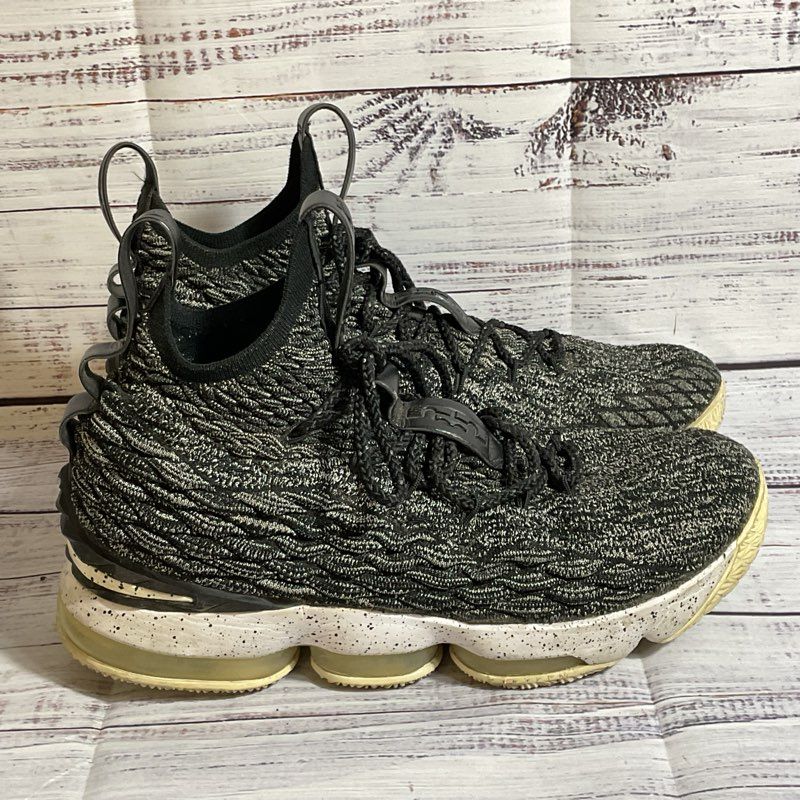 NIKE 897648-002 Lebron James Ashes Black/White Sneaker Shoes- SZ 8.5