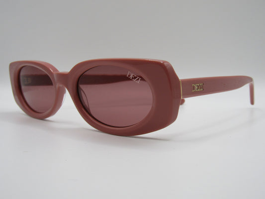 Dezi Booked Women's Taupe Pink Acetate Oval Sunglasses