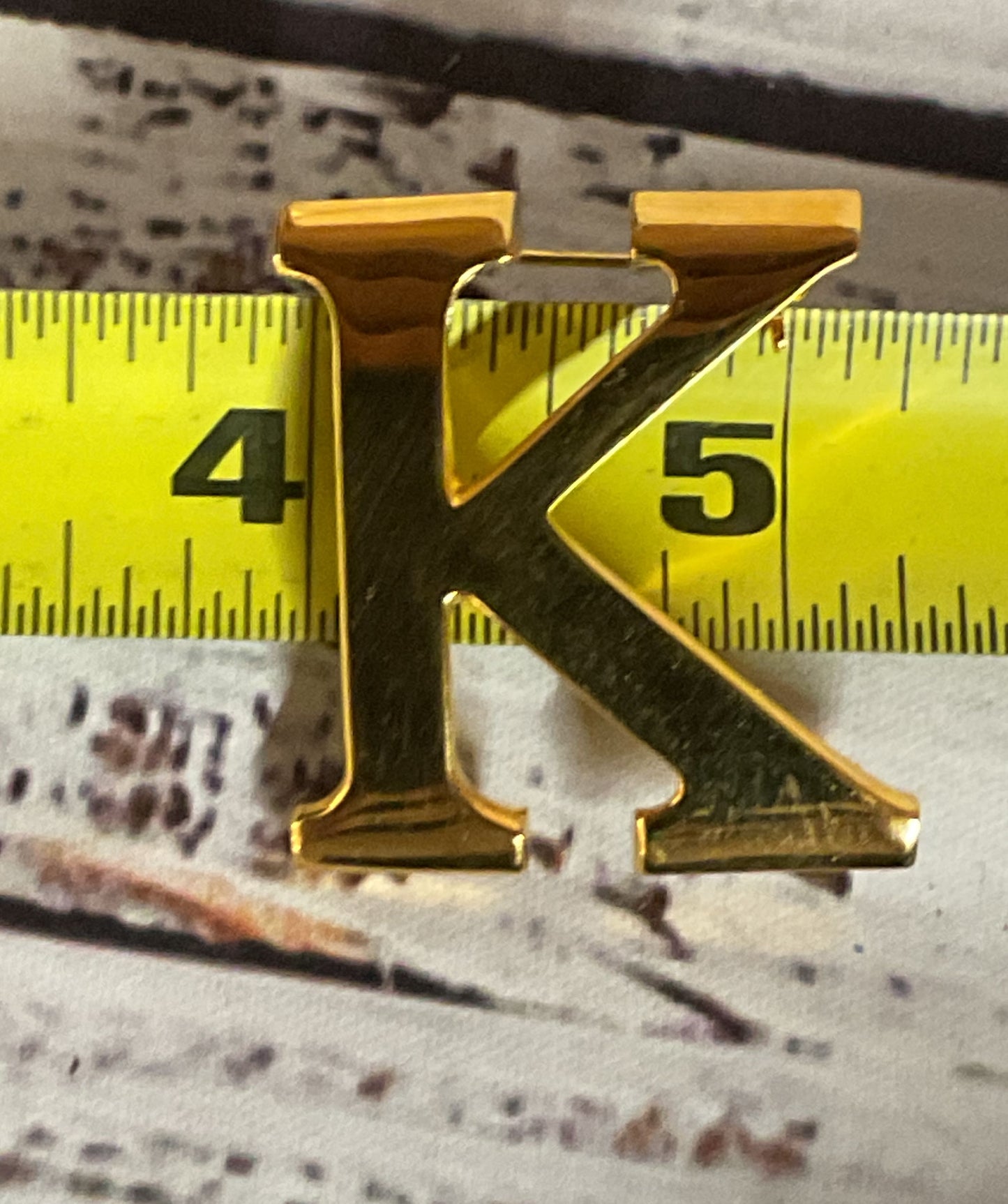 Anne Klein Gold Tone Vintage "K" Brooch