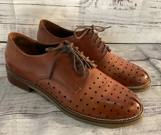 Rachel Comey Perforated Leather Oxford Dress Shoes Brown 8