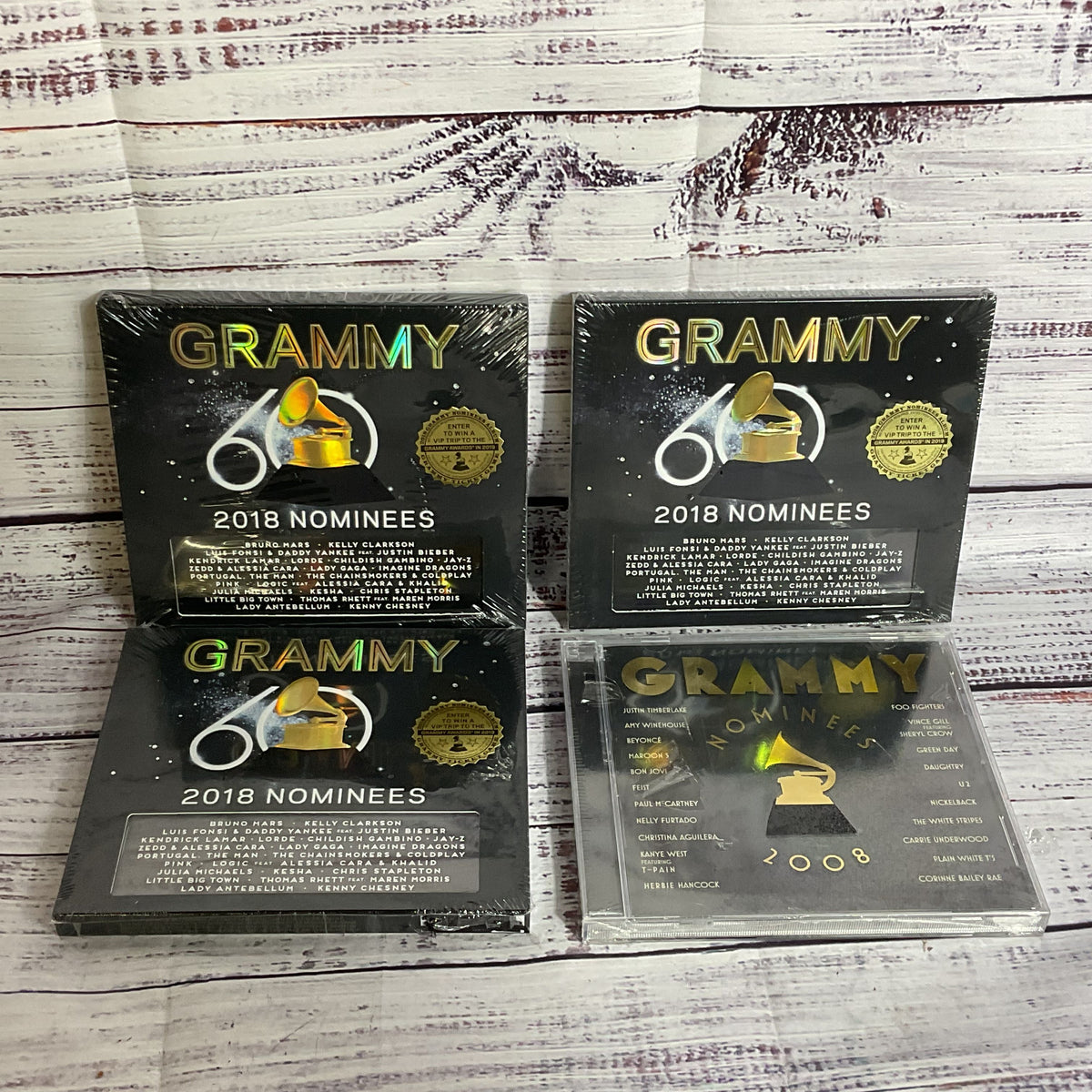 NEW SEALED 2008 & 2018 Grammy Nominees CD's