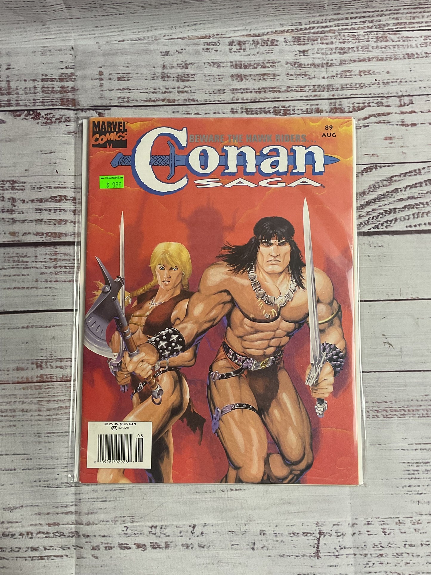 Lot Of 9 Vintage Conan Saga Comic Books Mixed Years