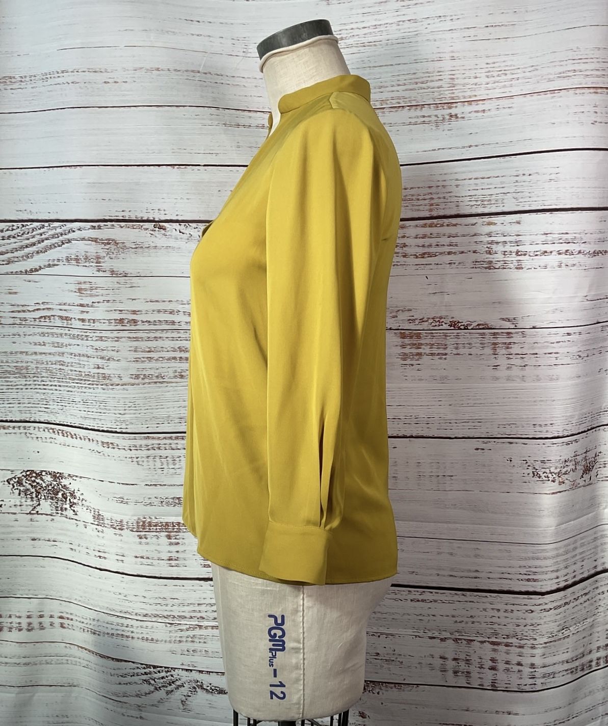 Hobbs London Yellow V-Neck Tunic Blouse Office/Workwear Women's - Size 4