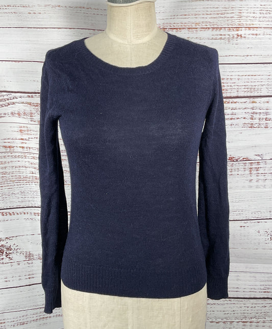 APC Paris Wool Blend Pullover Sweater Blue S