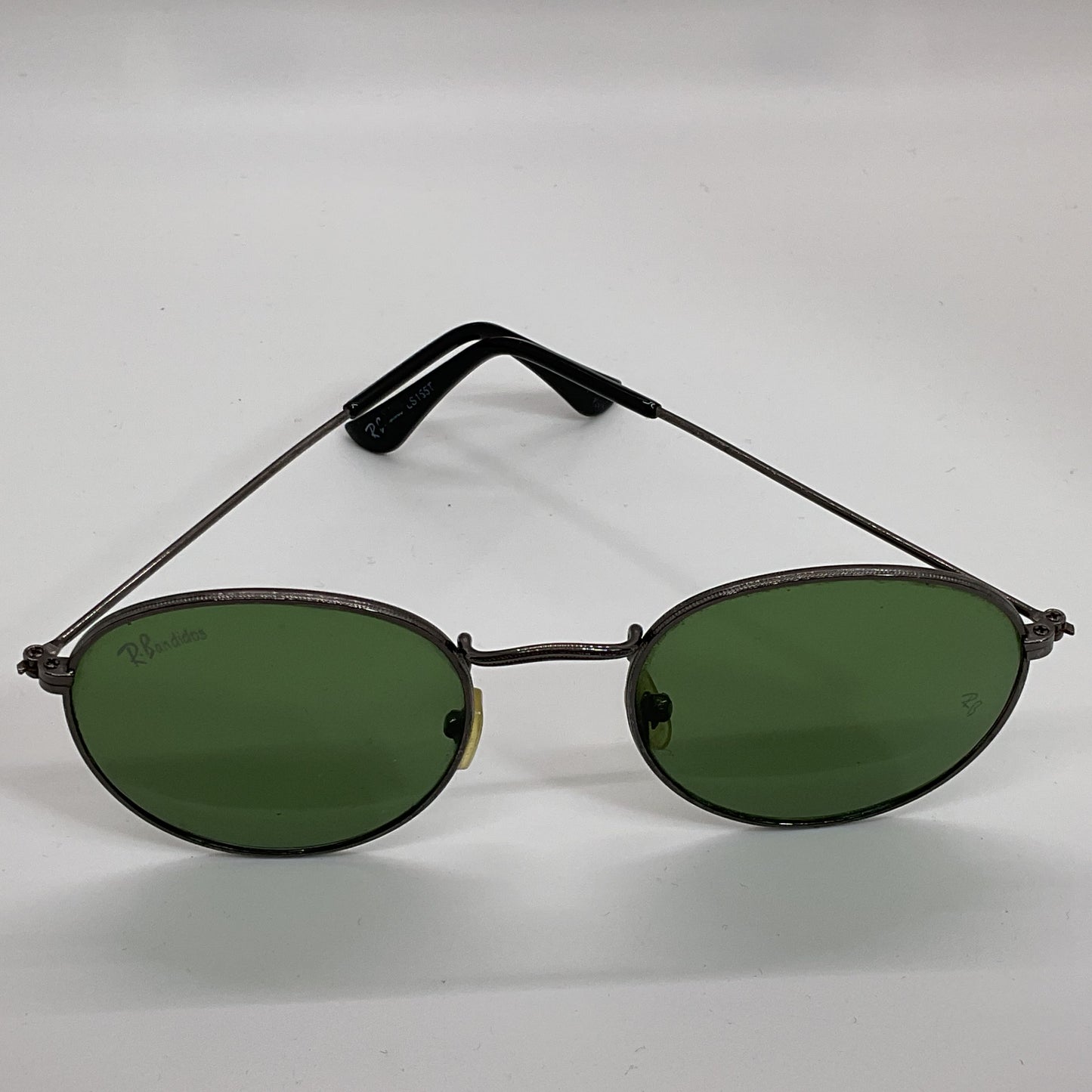 VTG. RAYNOLD BANDIDOS Green Lens Gunmetal Frame Sunglasses (MINOR SCUFF MARKS)