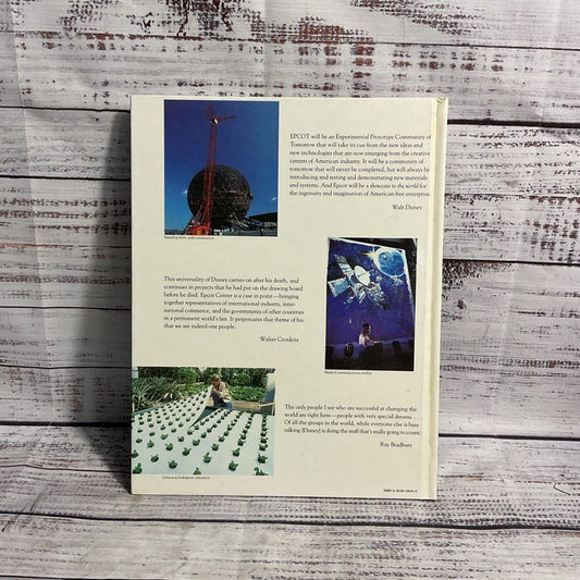 Vintage 1982 Walt Disney's Epcot Center Creating The New World Hardcover