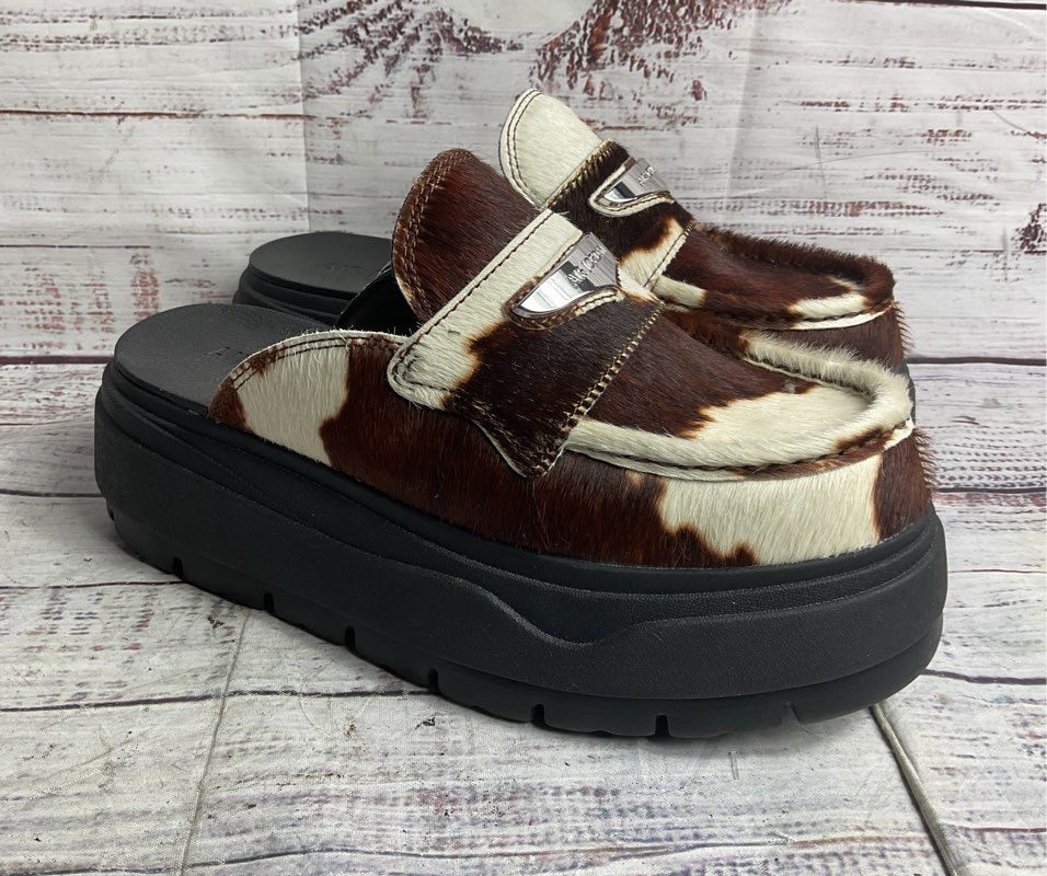 Air Jordan SE Cow Print Chunky Mules Multicolor 6