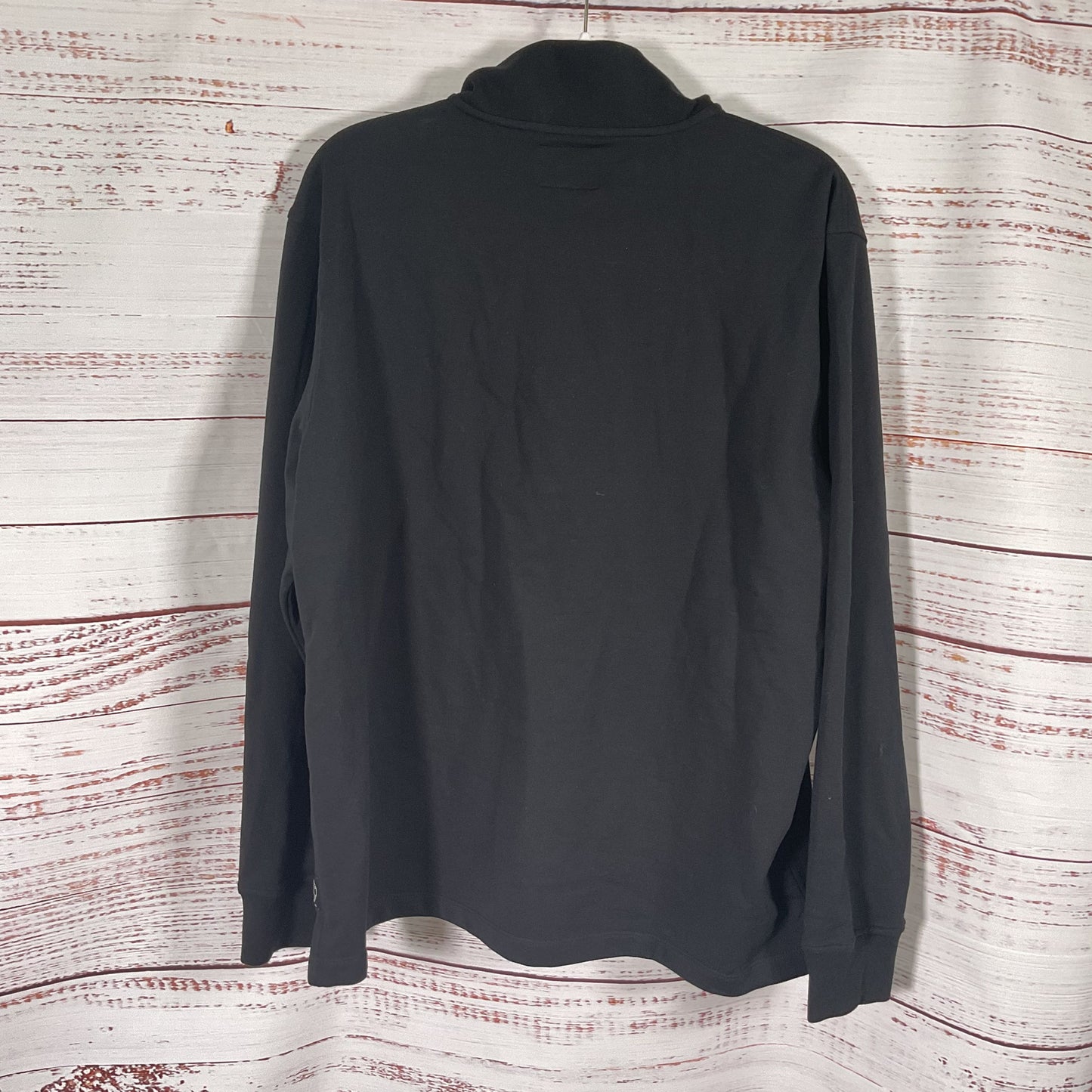 Todd Snyder Quarter Snap Cotton Black Long Sleeve Shirt - Size L