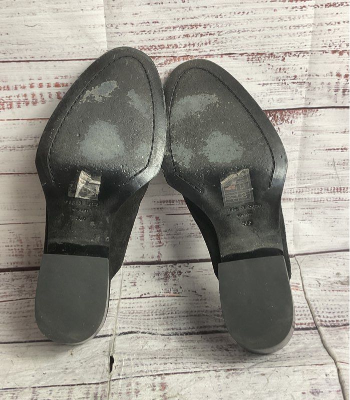 Rag & Bone Suede Studded Accents Mules Black 36.5