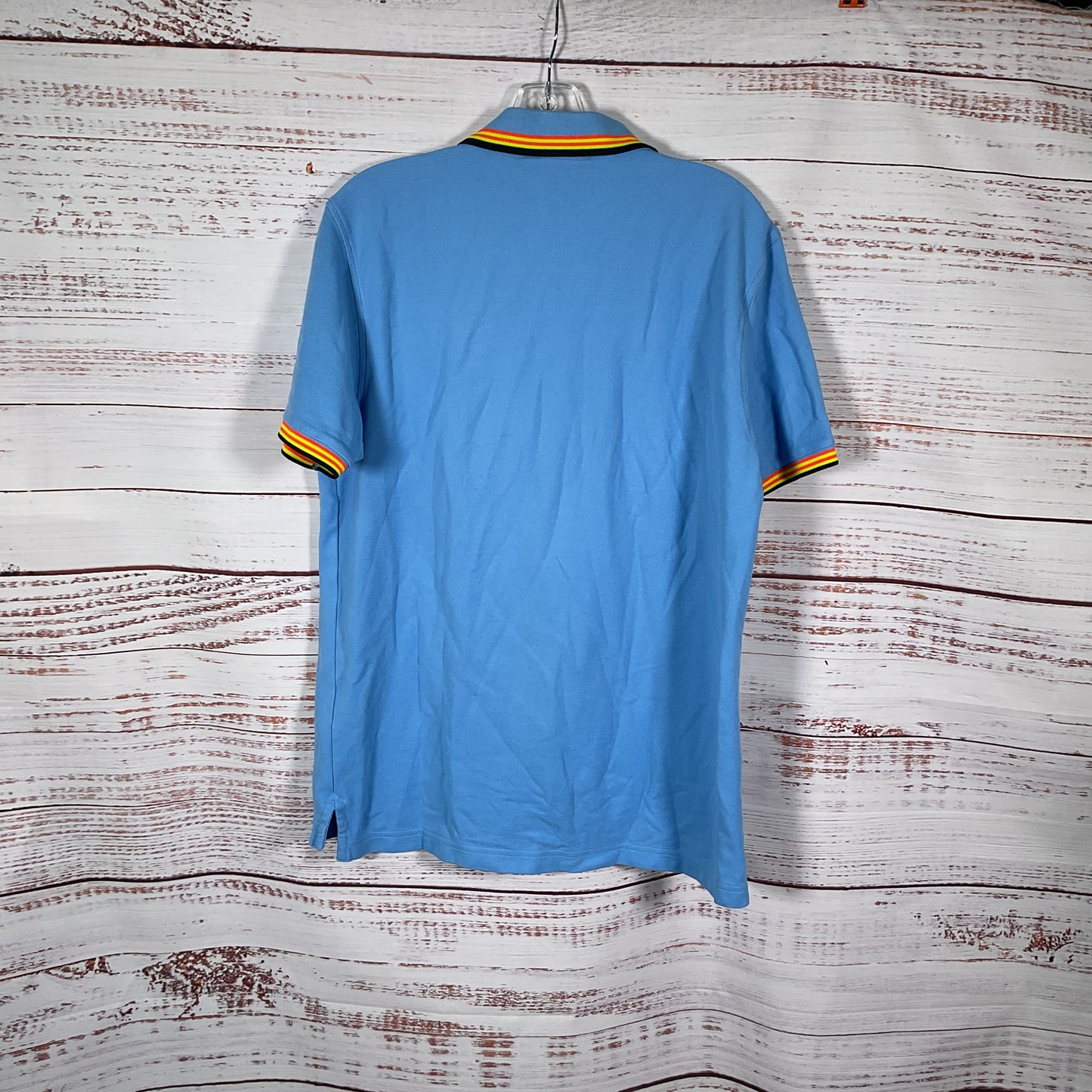 Psycho Bunny Light Blue Pique Polo Shirt - Size 6-L