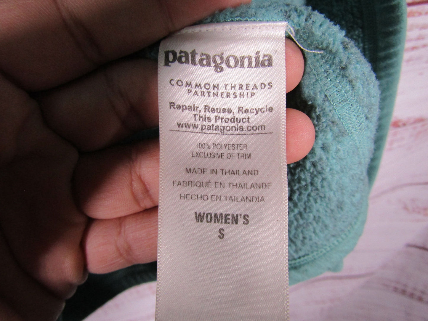 Patagonia Better Sweater Women's Turquoise 1/4 Zip Pullover Sweater Size S