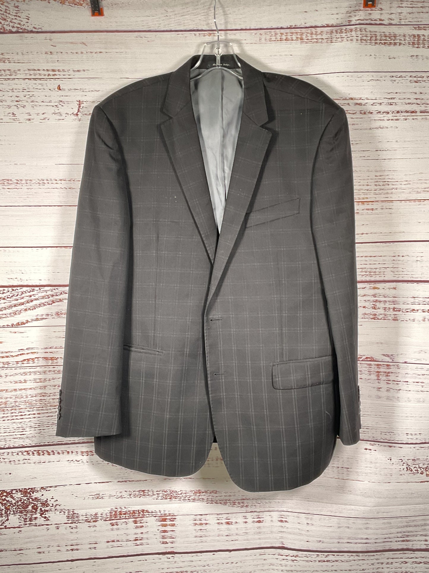 Sergio Valentino Gray Two Button Blazer Sports Coat - Size 46R