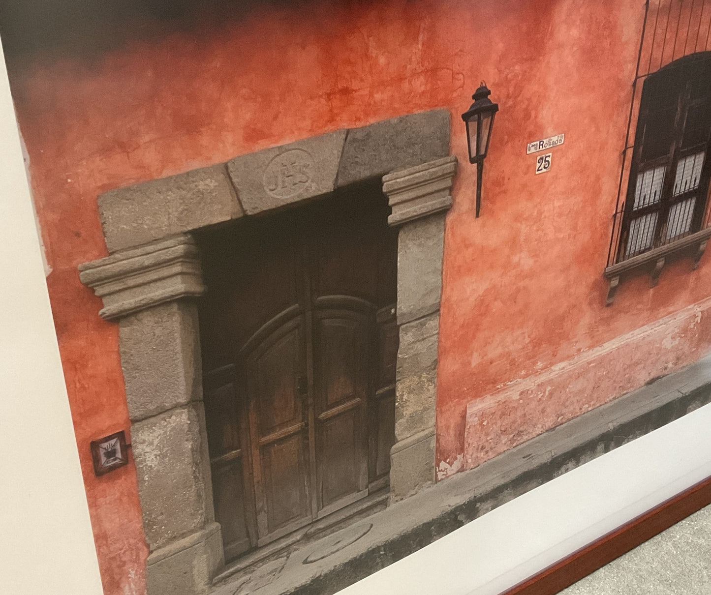 La Casa Rosada, Antigua by Lawrence S Beck Signed Framed Photograph Print