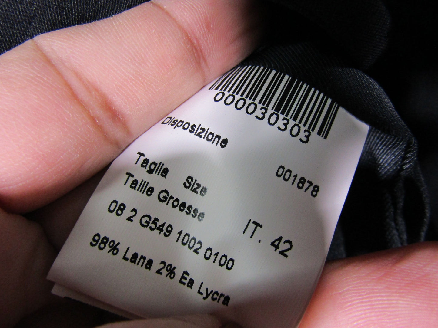 Piazza Sempione Women's Black Wool Blend Blazer Jacket Size 42