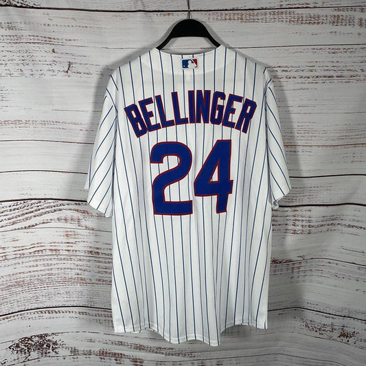NWT Nike MLB Genuine Merchandise Chicago Cubs 24 Bellinger Baseball Jersey sz L