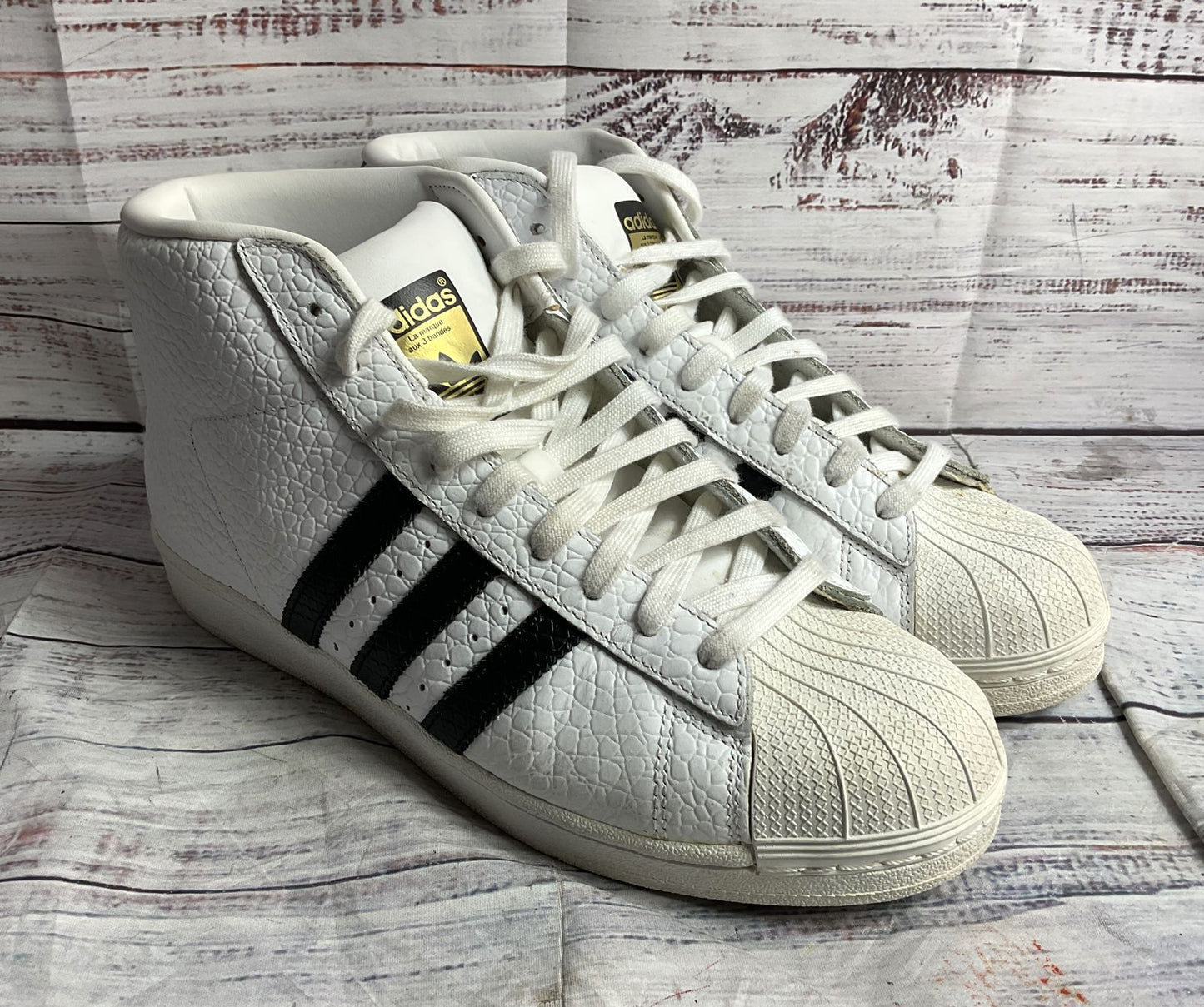 Adidas Pro Model Animal Sneakers White 9.5