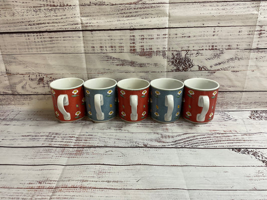 Villeroy & Boch Switch Ava Red/Blue Mugs [Set Of 5]